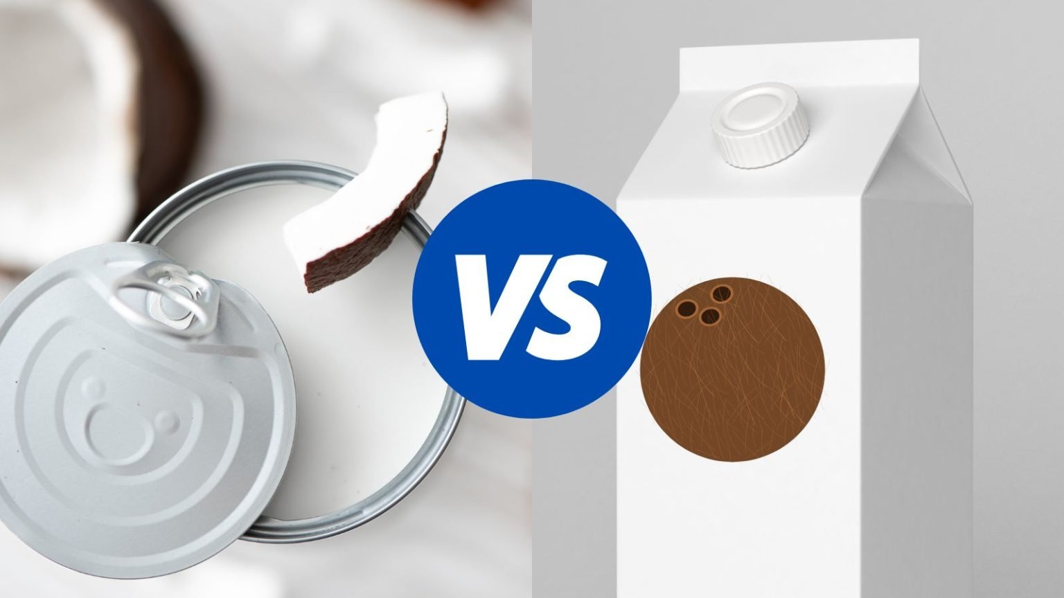 Coconut Milk in a Can vs. Carton 5 Indistinguishable Differences