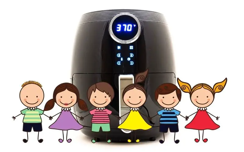 Children using air fryer - Family Guide Central