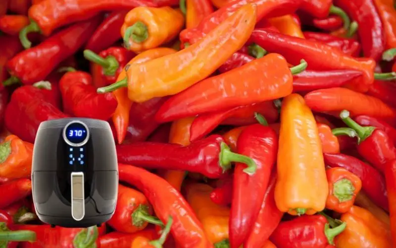Air fryer dehydrating hot peppers - FamilyGuideCentral.com