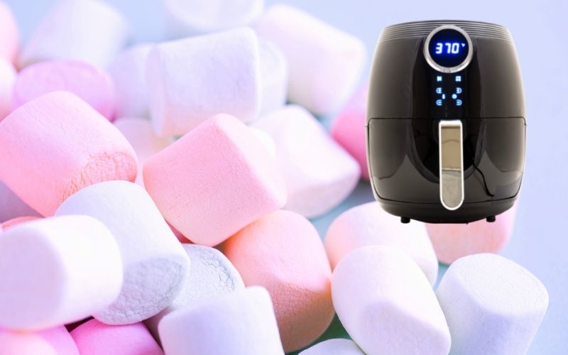 Air fryer dehydrating marshmallows - FamilyGuideCentral.com