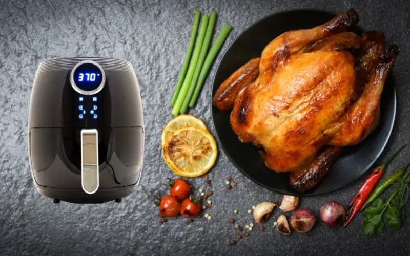 Air fryer whole chicken - FamilyGuideCentral.com
