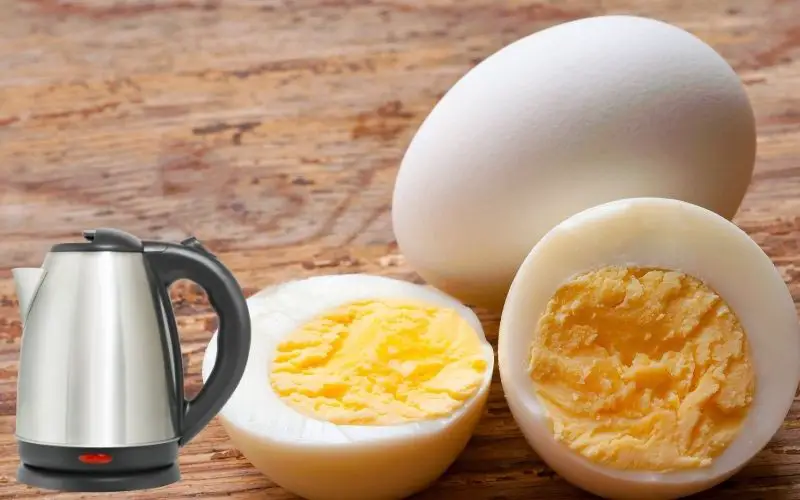 Boiled eggs in electric kettle- FamilyGuideCentral.com