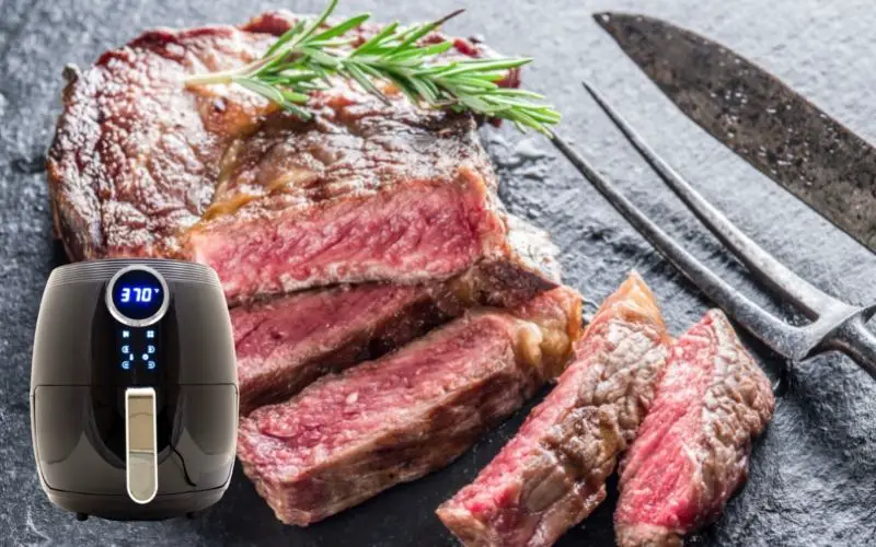 The perfect dry aged steak in an air fryer - FamilyGuideCentral.com