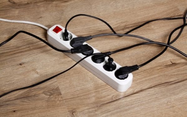 Air fryer to extension cord surge protector power strip - FamilyGuideCentral.com