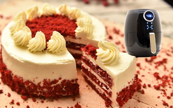 Air fryer cake - FamilyGuideCentral.com