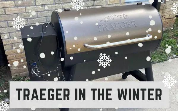 Traeger outside in the cold - FamilyGuideCentral.com