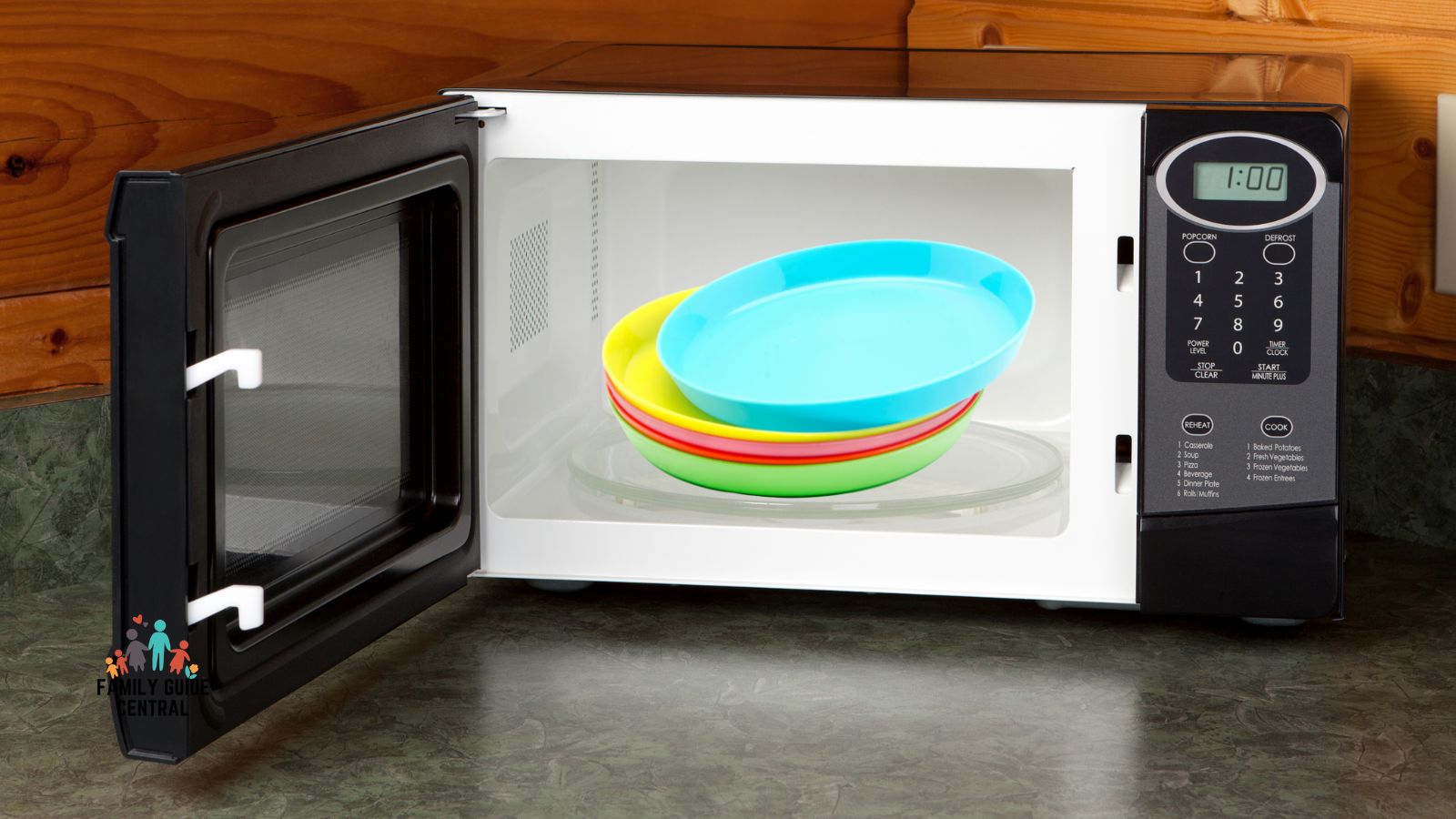 Plastic plates inside microwaves - familyguidecentral.com