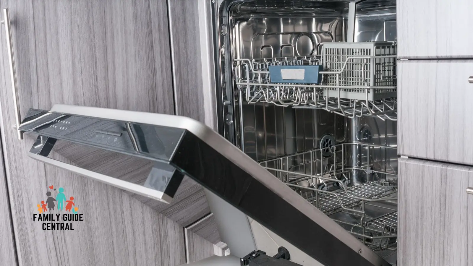 Open door to a dishwasher - familyguidecentral.com