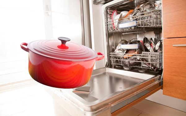 Dutch oven in the dishwasher - familyguidecentral.com