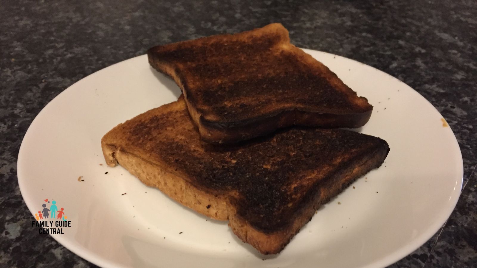 Burnt toast from air fryer - familyguidecentral.com