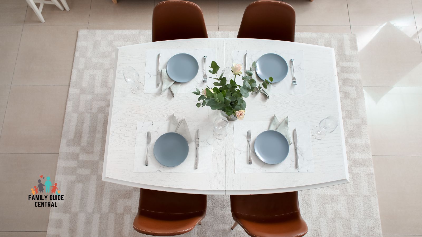 Rectangular curved dining table - familyguidecentral.com