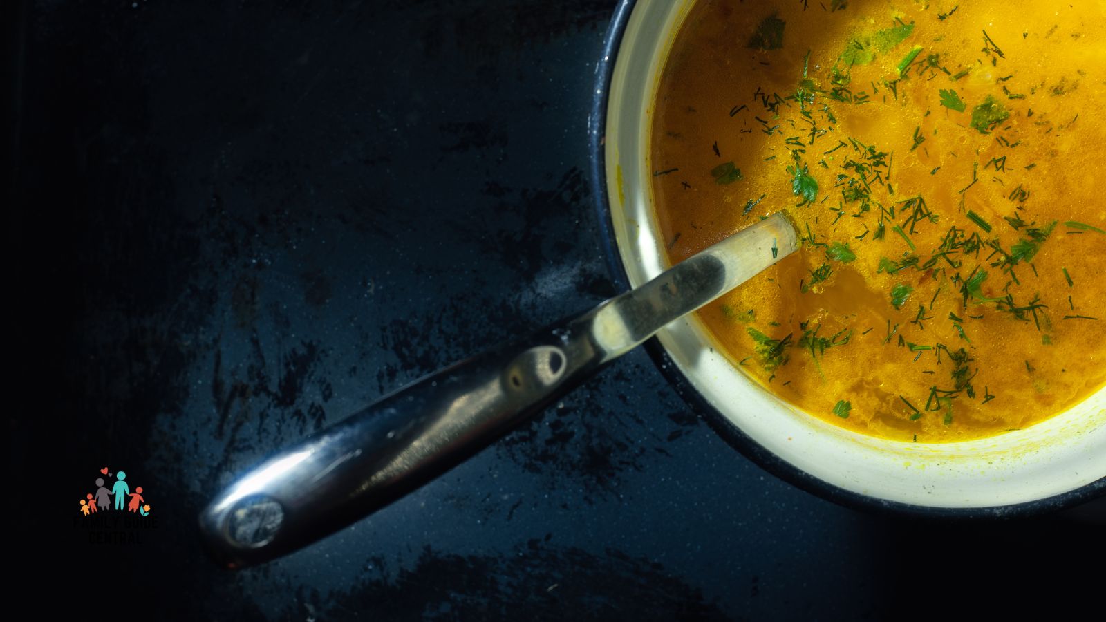 Sauce pan with cream soup in it - familyguidecentral.com