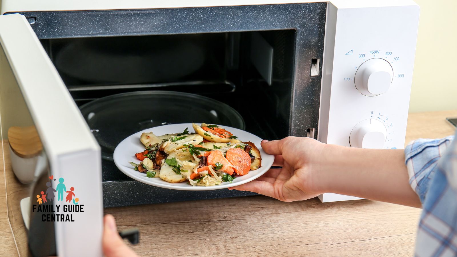 Putting food in the microwave and letting it spin - familyguidecentral.com